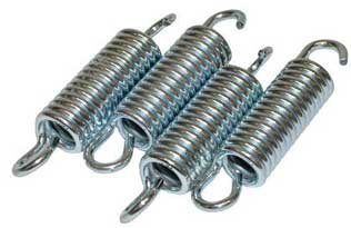 EHJRE Trampolinfedern Ersatz | Verschiedene Größen 106-210mm Verchromt